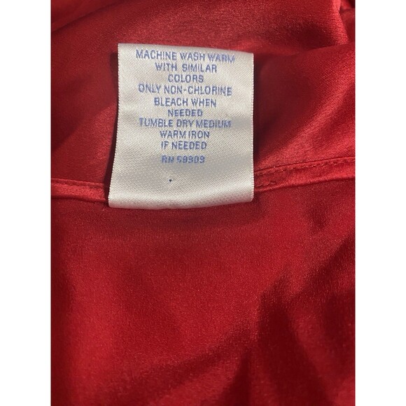 VTG Cabernet Red Satin Full Maxi Slip Dress Night Gown SZ 1X - Picture 6 of 7